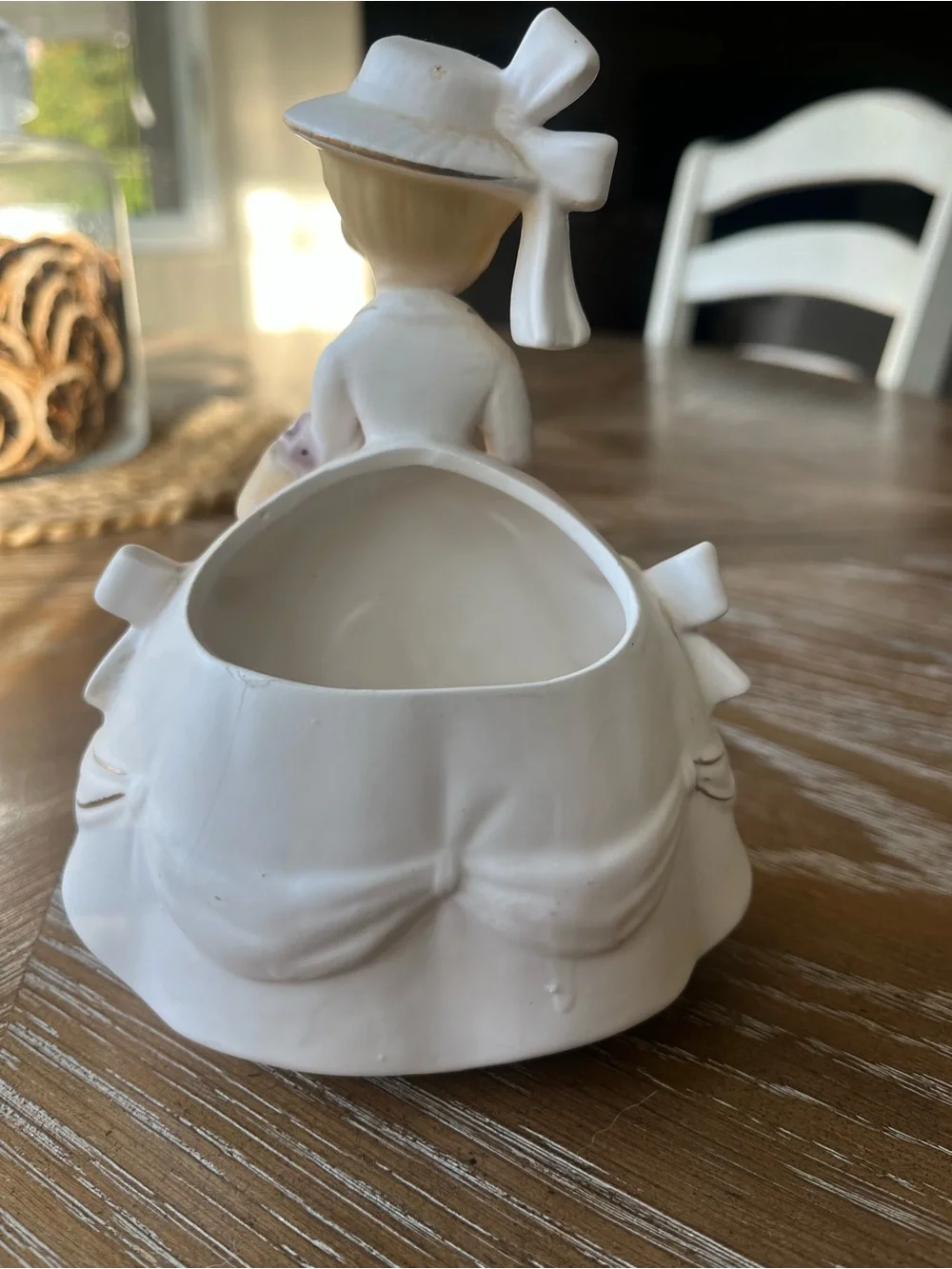 Vintage 1950’s Relpo Japan Planter Girl with Basket K1399